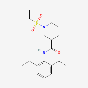 molecular formula C18H28N2O3S B4649118 N-(2,6-diethylphenyl)-1-(ethylsulfonyl)piperidine-3-carboxamide 