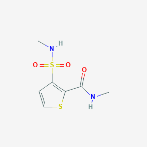 molecular formula C7H10N2O3S2 B4649814 N-methyl-3-(methylsulfamoyl)thiophene-2-carboxamide 