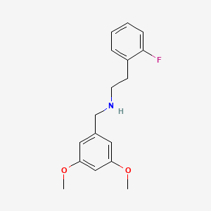 molecular formula C17H20FNO2 B4650319 N-(3,5-DIMETHOXYBENZYL)-N-(2-FLUOROPHENETHYL)AMINE 