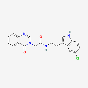 molecular formula C20H17ClN4O2 B4650724 N-[2-(5-chloro-1H-indol-3-yl)ethyl]-2-(4-oxoquinazolin-3(4H)-yl)acetamide 