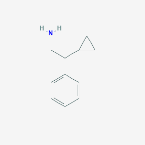 molecular formula C11H15N B046510 2-Cyclopropyl-2-phenylethan-1-amine CAS No. 112093-23-9