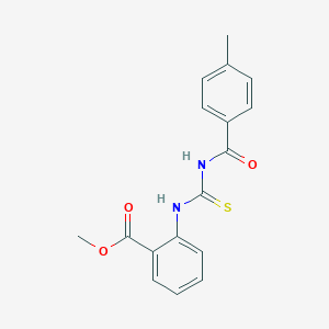 molecular formula C17H16N2O3S B465107 Methyl 2-({[(4-methylbenzoyl)amino]carbonothioyl}amino)benzoate CAS No. 178675-06-4