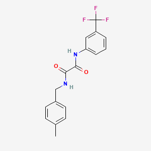 molecular formula C17H15F3N2O2 B4651111 N'-[(4-METHYLPHENYL)METHYL]-N-[3-(TRIFLUOROMETHYL)PHENYL]ETHANEDIAMIDE 