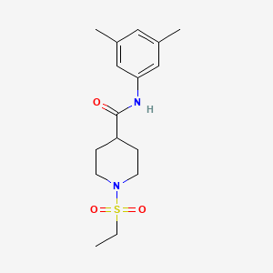 molecular formula C16H24N2O3S B4651367 N-(3,5-dimethylphenyl)-1-(ethylsulfonyl)piperidine-4-carboxamide 