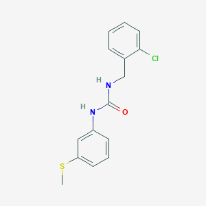molecular formula C15H15ClN2OS B4651380 N-(2-CHLOROBENZYL)-N'-[3-(METHYLSULFANYL)PHENYL]UREA 