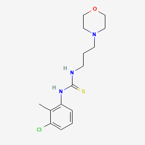 molecular formula C15H22ClN3OS B4651414 N-(3-CHLORO-2-METHYLPHENYL)-N'-(3-MORPHOLINOPROPYL)THIOUREA 