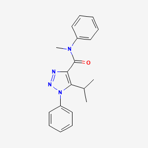 molecular formula C19H20N4O B4651527 N-methyl-N,1-diphenyl-5-propan-2-yltriazole-4-carboxamide 