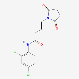 molecular formula C14H14Cl2N2O3 B4652411 N-(2,4-dichlorophenyl)-4-(2,5-dioxopyrrolidin-1-yl)butanamide 