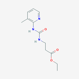 molecular formula C12H17N3O3 B4652877 ETHYL 3-({[(3-METHYL-2-PYRIDYL)AMINO]CARBONYL}AMINO)PROPANOATE 