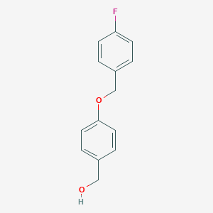 molecular formula C14H13FO2 B046532 4-(4-Fluorobenzyloxy)benzyl alcohol CAS No. 117113-98-1