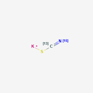 molecular formula CKNS B046533 硫氰酸钾-13C,15N CAS No. 143673-61-4