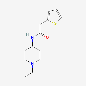 molecular formula C13H20N2OS B4653586 N-(1-ethylpiperidin-4-yl)-2-(thiophen-2-yl)acetamide 