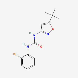 molecular formula C14H16BrN3O2 B4653813 N-(2-BROMOPHENYL)-N'-[5-(TERT-BUTYL)-3-ISOXAZOLYL]UREA 