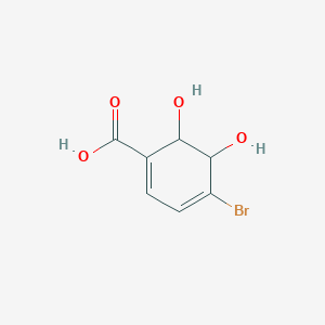 B046540 4-Bromo-5,6-dihydroxycyclohexa-1,3-diene-1-carboxylic acid CAS No. 115524-22-6
