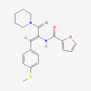 molecular formula C20H22N2O3S B4654761 N-[(Z)-1-(4-methylsulfanylphenyl)-3-oxo-3-piperidin-1-ylprop-1-en-2-yl]furan-2-carboxamide 