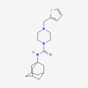 molecular formula C20H29N3OS B4654925 N-(ADAMANTAN-1-YL)-4-[(THIOPHEN-2-YL)METHYL]PIPERAZINE-1-CARBOXAMIDE 
