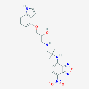 molecular formula C21H24N6O5 B046554 Pindolol-NBD CAS No. 115910-09-3