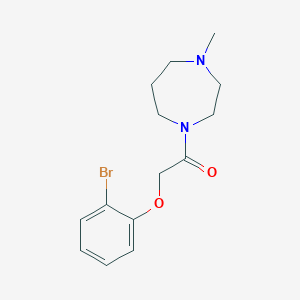 molecular formula C14H19BrN2O2 B4655737 2-(2-Bromophenoxy)-1-(4-methyl-1,4-diazepan-1-yl)ethanone 
