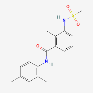 molecular formula C18H22N2O3S B4655872 N-mesityl-2-methyl-3-[(methylsulfonyl)amino]benzamide 