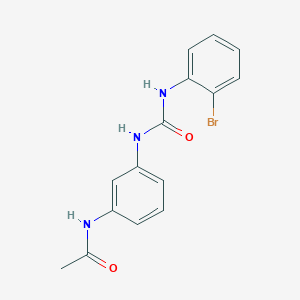 molecular formula C15H14BrN3O2 B4655974 N-(3-{[(2-bromophenyl)carbamoyl]amino}phenyl)acetamide 