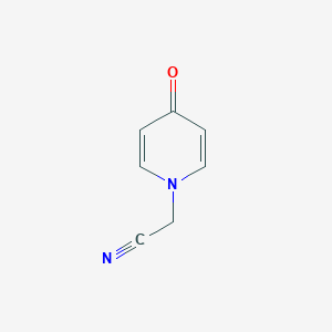 molecular formula C7H6N2O B046560 2-(4-Oxopyridin-1-YL)acetonitrile CAS No. 115698-15-2