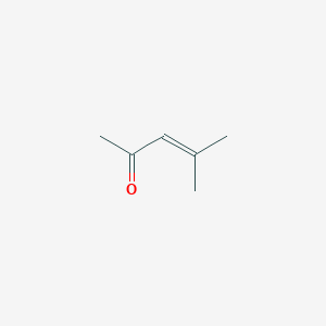 molecular formula C6H10O<br>(CH3)2C=CH-COCH3<br>C6H10O B046562 Mesityl oxide CAS No. 141-79-7
