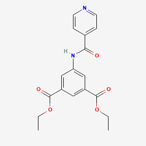 molecular formula C18H18N2O5 B4656358 DIETHYL 5-[(4-PYRIDYLCARBONYL)AMINO]ISOPHTHALATE 