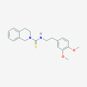 molecular formula C20H24N2O2S B4656575 N-[2-(3,4-dimethoxyphenyl)ethyl]-3,4-dihydro-2(1H)-isoquinolinecarbothioamide 