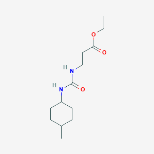 molecular formula C13H24N2O3 B4656631 ETHYL 3-({[(4-METHYLCYCLOHEXYL)AMINO]CARBONYL}AMINO)PROPANOATE 