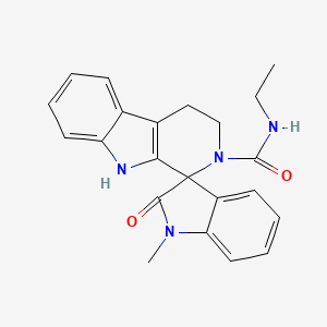 molecular formula C22H22N4O2 B4657111 N-ethyl-1'-methyl-2'-oxo-1',2',4,9-tetrahydrospiro[beta-carboline-1,3'-indole]-2(3H)-carboxamide 