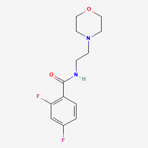 molecular formula C13H16F2N2O2 B4657229 2,4-difluoro-N-(2-morpholin-4-ylethyl)benzamide 