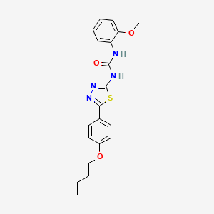 molecular formula C20H22N4O3S B4657514 1-[5-(4-Butoxyphenyl)-1,3,4-thiadiazol-2-yl]-3-(2-methoxyphenyl)urea 