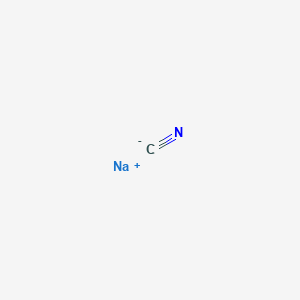 molecular formula NaCN<br>CNNa B046578 氰化钠 CAS No. 143-33-9