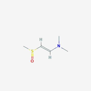 molecular formula C5H11NOS B046579 Ethenamine, N,N-dimethyl-2-(methylsulfinyl)-, (E)-(9CI) CAS No. 111682-18-9