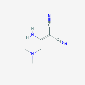 molecular formula C7H10N4 B046581 2-(1-Amino-2-(dimethylamino)ethylidene)malononitrile CAS No. 118645-86-6