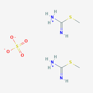 molecular formula C4H14N4O4S3 B046585 S-甲基异硫脲半硫酸盐 CAS No. 867-44-7