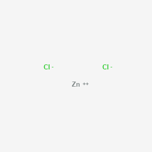 molecular formula ZnCl2<br>Cl2Zn B046589 ZINC chloride CAS No. 7646-85-7