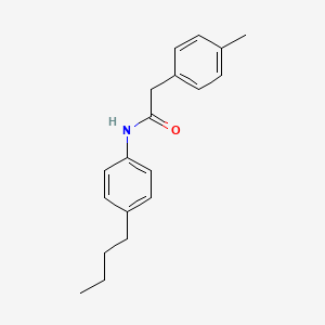 molecular formula C19H23NO B4658980 N-(4-butylphenyl)-2-(4-methylphenyl)acetamide 