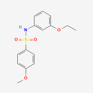 molecular formula C15H17NO4S B4659042 N-(3-ethoxyphenyl)-4-methoxybenzenesulfonamide 