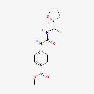 molecular formula C15H20N2O4 B4659124 METHYL 4-({[(1-TETRAHYDRO-2-FURANYLETHYL)AMINO]CARBONYL}AMINO)BENZOATE 
