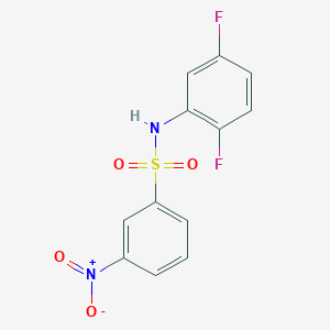 molecular formula C12H8F2N2O4S B4659135 N-(2,5-difluorophenyl)-3-nitrobenzenesulfonamide 