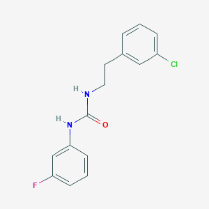 molecular formula C15H14ClFN2O B4659159 N-(3-CHLOROPHENETHYL)-N'-(3-FLUOROPHENYL)UREA 