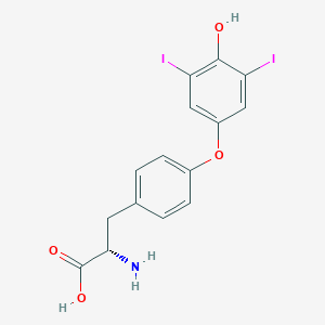molecular formula C15H13I2NO4 B046592 O-(4-Hydroxy-3,5-diiodophenyl)-L-tyrosine CAS No. 4192-14-7