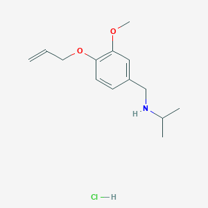 molecular formula C14H22ClNO2 B4659339 N-[4-(allyloxy)-3-methoxybenzyl]propan-2-amine hydrochloride 