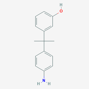 molecular formula C15H17NO B046601 3-[2-(4-Aminophenyl)propan-2-yl]phenol CAS No. 111545-80-3