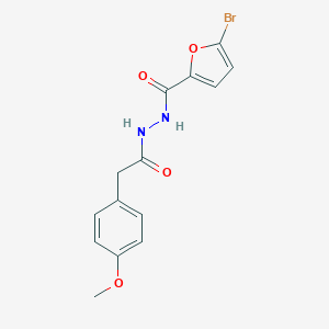 5-bromo-N'-[(4-methoxyphenyl)acetyl]-2-furohydrazide