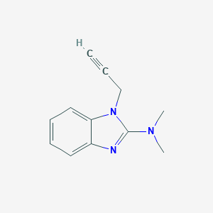 molecular formula C12H13N3 B046605 N,N-Dimethyl-1-prop-2-ynylbenzimidazol-2-amine CAS No. 117953-91-0