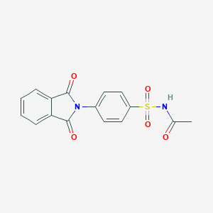 molecular formula C16H12N2O5S B466053 N-[4-(1,3-dioxoisoindol-2-yl)phenyl]sulfonylacetamide CAS No. 356567-67-4