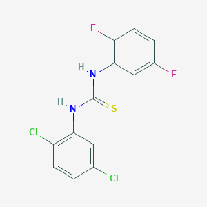 molecular formula C13H8Cl2F2N2S B4660620 N-(2,5-dichlorophenyl)-N'-(2,5-difluorophenyl)thiourea 