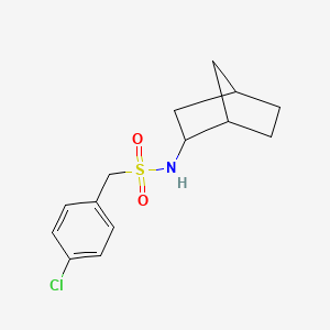 molecular formula C14H18ClNO2S B4660960 N-bicyclo[2.2.1]hept-2-yl-1-(4-chlorophenyl)methanesulfonamide 